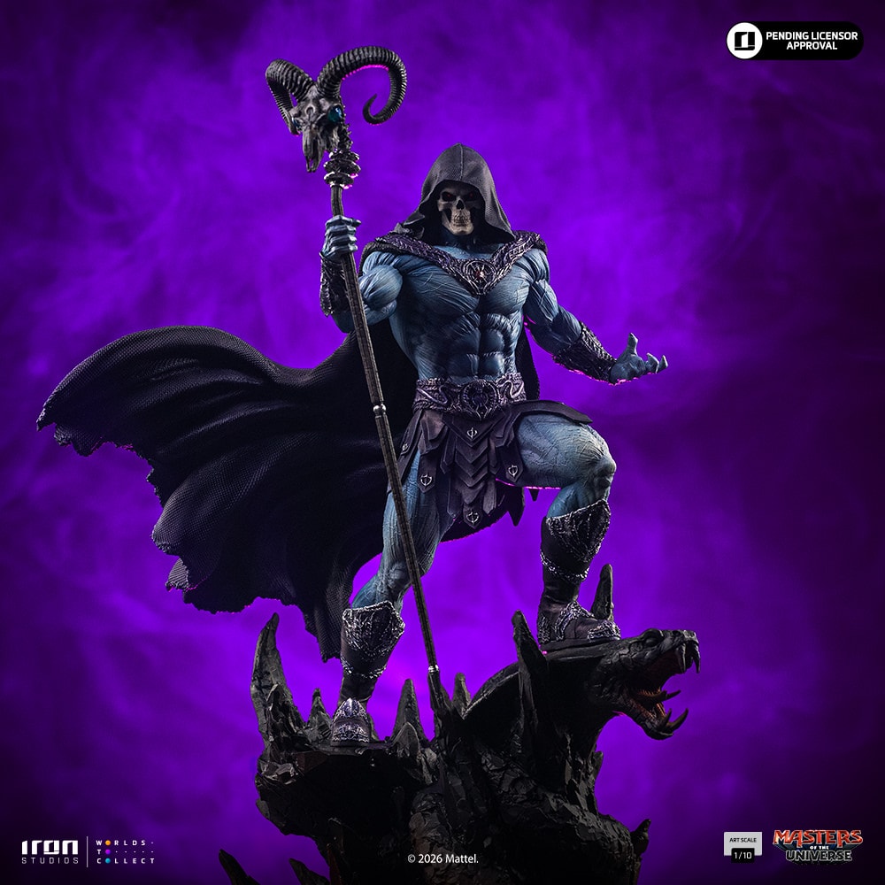 Pre-Order Iron Studios Masters of the Universe Skeletor Art Scale Statue